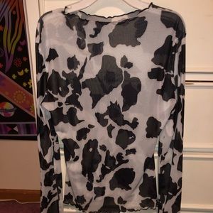 SHEIN Lettuce Trim Long Sleeved Top